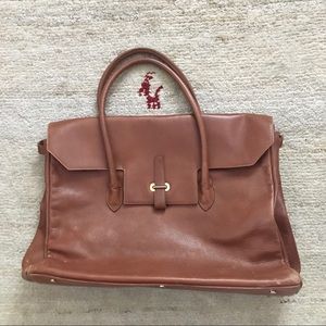 VTG MAX MARA JUMBO BIRKIN STYLE WEEKENDER TOTE BAG